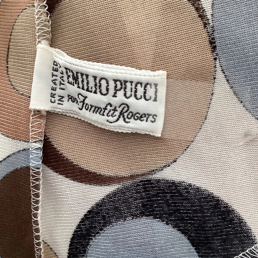 Emilio Pucci 1960s Harlequin & Circle Pattern Bed Jacket Robe Duster Size S/M - Picture 7 of 8